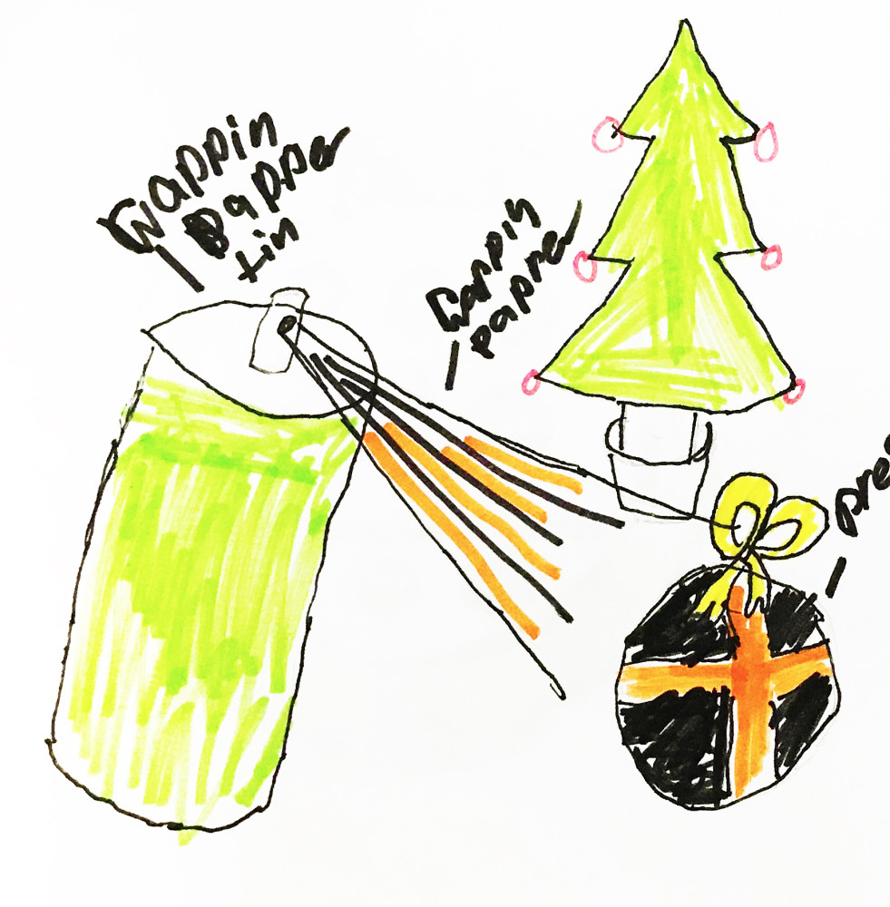 Spray Paint Wrapping Paper Little Inventors